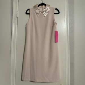 Betsey Johnson Pale Pink Dress | Peter Pan Collar Dress | academia core